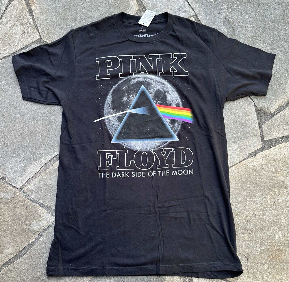 Pink Floyd Shirt Mens Medium Black Dark Side Of The Moon Prism Album Rock Music
